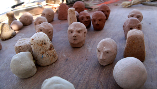 clay heads