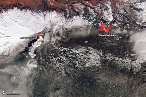 eyjafjallajokull NASA